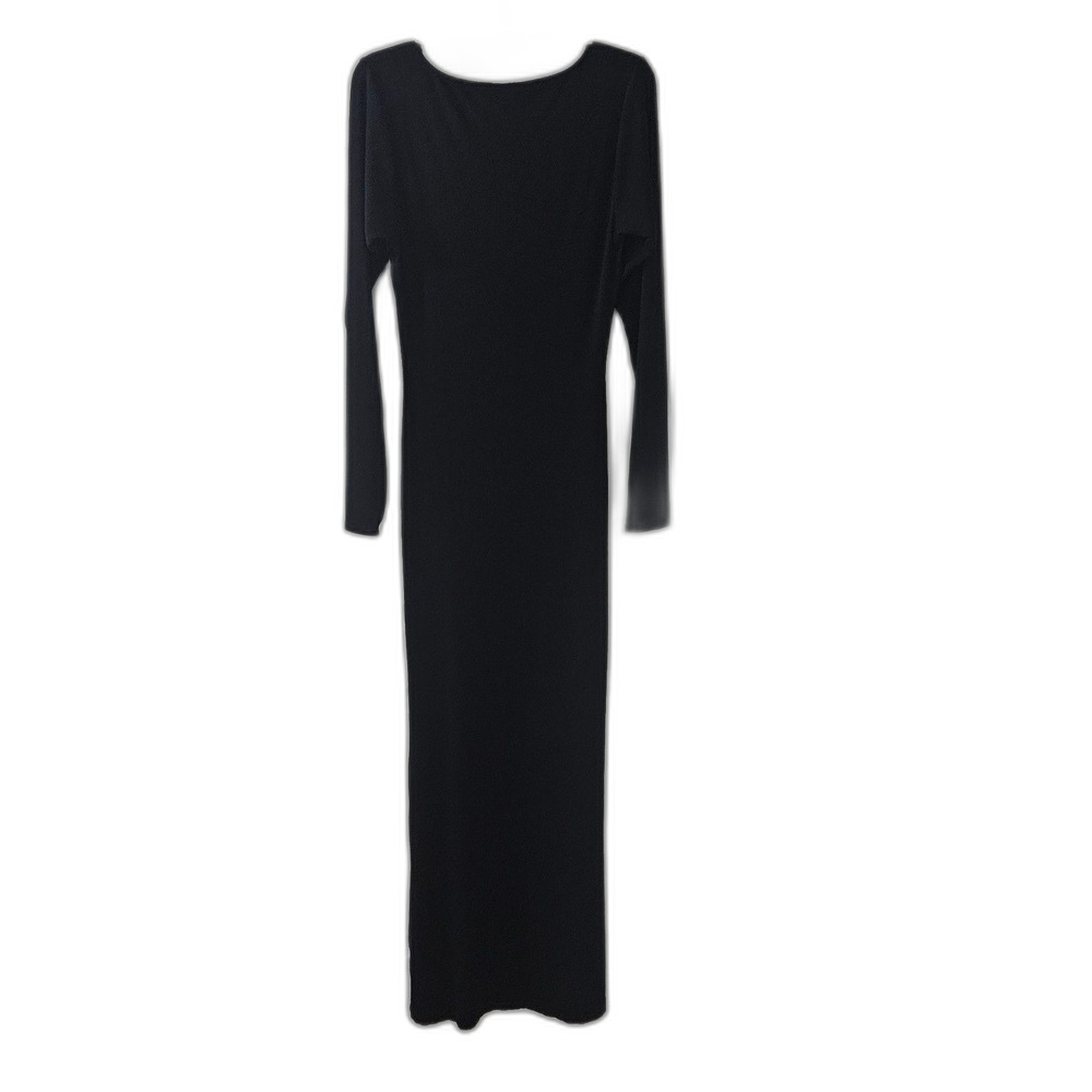 SKIMS Black Long Sleeve Maxi Dress - Picture 4 of 9